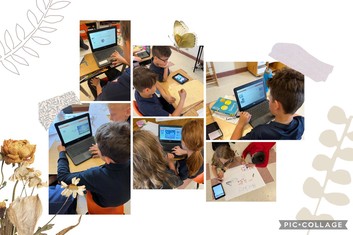 Mrs_CDonald's tweet photo. Working hard on their teach the teacher presentations! They are loving it! @StTimothyHCDSB https://t.co/Hmk3rcy8Gi