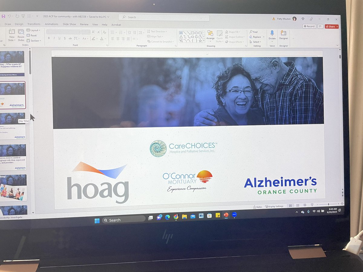 MoutonPatty's tweet photo. Good morning from the No. OC Senior Care Collaborative meeting! Sharing the program with colleague Susan Papiri, as we discuss the importance of planning ahead, and the new legislation impacting episodic naming of a healthcare surrogate decision maker. 
https://t.co/Mfui1gXfEv https://t.co/PVDW15iVdp