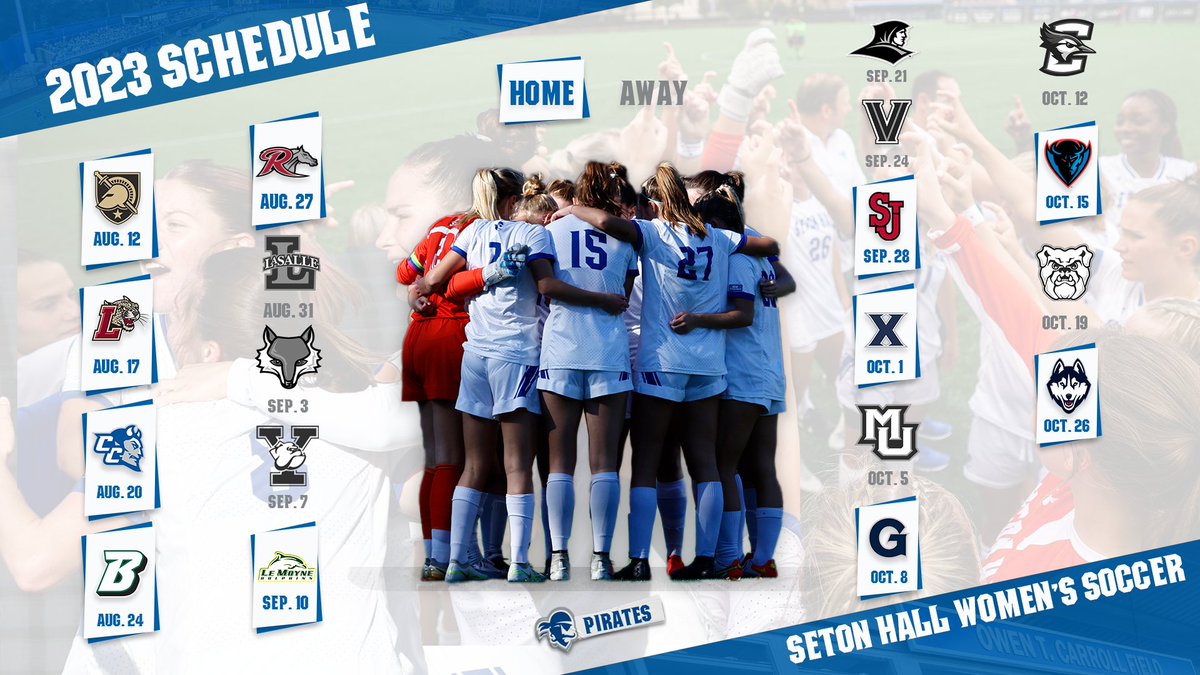 𝙎𝙘𝙝𝙚𝙙𝙪𝙡𝙚 𝘿𝙧𝙤𝙥 🗓️

Mark your calendars! It's almost that time ⚽️ shupirates.com/news/2023/6/20…

#HALLin 🔵⚪️