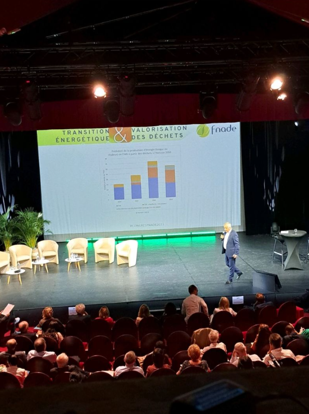 #CongresFNADE2023 Transition énergétique et Valorisation des déchets <a href="/BousseauA/">Antoine Bousseau</a>, Président de la FNADE, ouvre cet événement au cœur de l’actualité avec une analyse prospective des #déchets à horizon 2050. 
#energie #dechets #climat #environnement