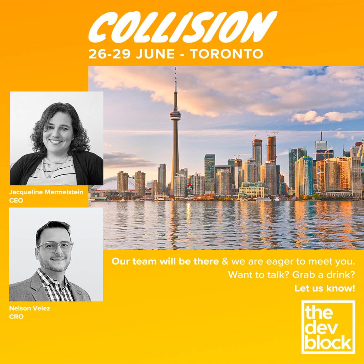TheDevBlock's tweet image. 🤩Next week you can find our CEO and CRO, at the @collisionconfhq. Sooo, let’s meet!
We want to get to know your business and help your team grow &amp;amp; expand; while we have your back 🤜💥🤛 . After all, that’s what we&apos;re all about😊!
#CollisionConf #TheDevBlock #StaffAugmentation
