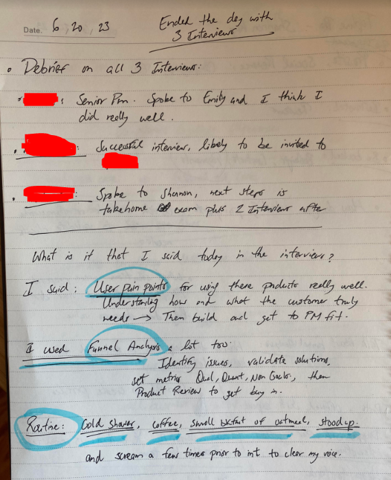 ProductFrog's tweet photo. Day 18 update: What a dam good day of interviews!

Thanks to @reforge I was able to make my foundations stronger in one week. I will be learning MORE!

I combined my knowledge with a good routine so for next time I know to follow a similar routine :) 

ALMOST THERE!

#techcareers https://t.co/jUSrBxT4pF