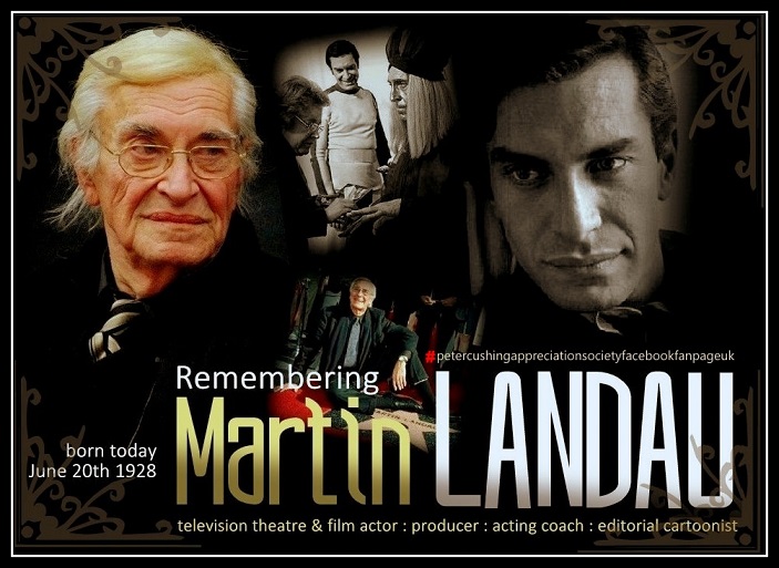 Over at the #pcasuk FB Fan Page, celebrating actor #MartinLandau's birth date today, wrking with both #PeterCushing and #ChristopherLee in the #Space1999 tv series .. - Marcus