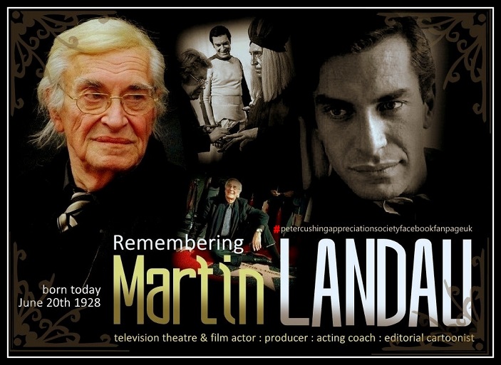 PCASUK's tweet photo. Over at the #pcasuk FB Fan Page, celebrating actor #MartinLandau's birth date today, wrking with both #PeterCushing and #ChristopherLee in the #Space1999 tv series .. - Marcus https://t.co/uh8xATWOdg