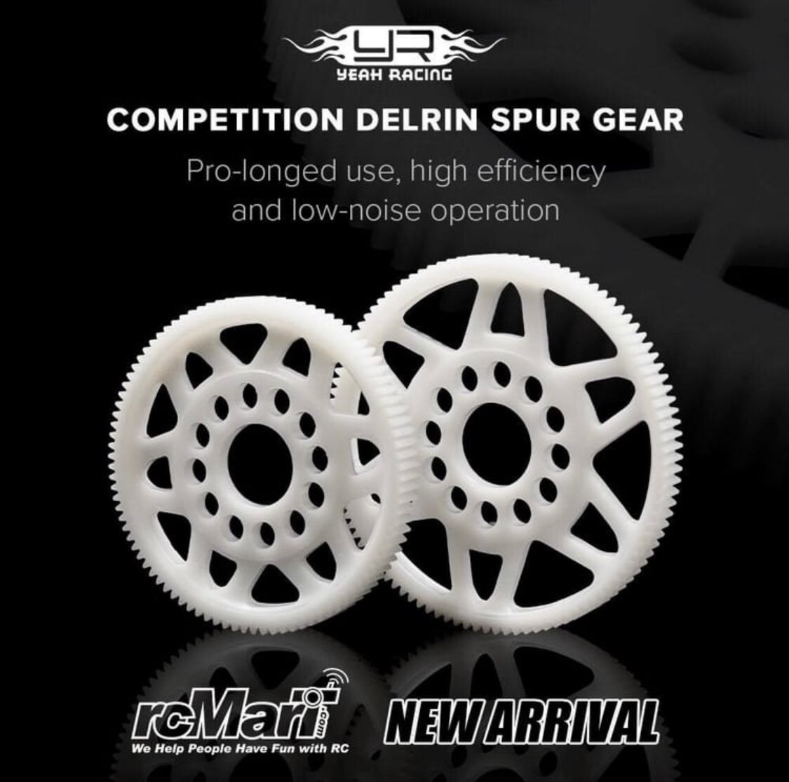 @yeahracing New Competition Delrin Spur Gear.  With large range of different tooth for different RC cars.

#rcMart
#YeahRacing