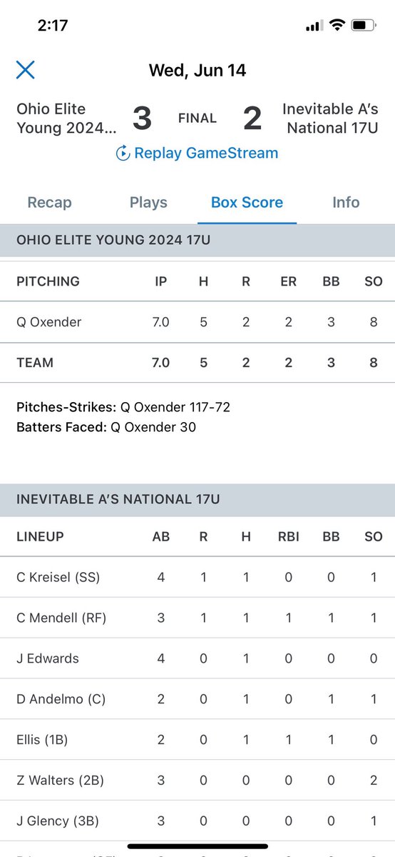 Quinn Oxender tweet media