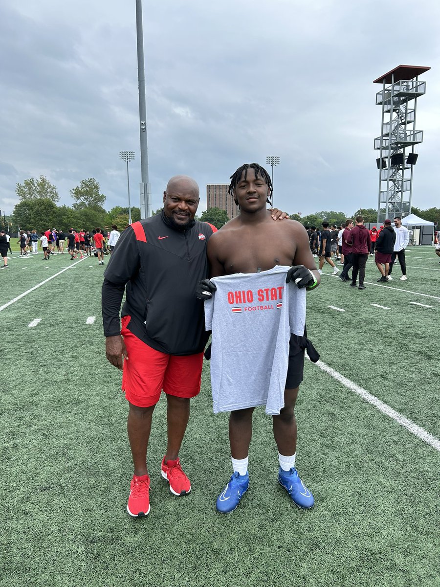 Had a great day at ohio states football‼️@R2X_Rushmen @OhioStateFB @RussellStoner24 @AFL_YorkPA