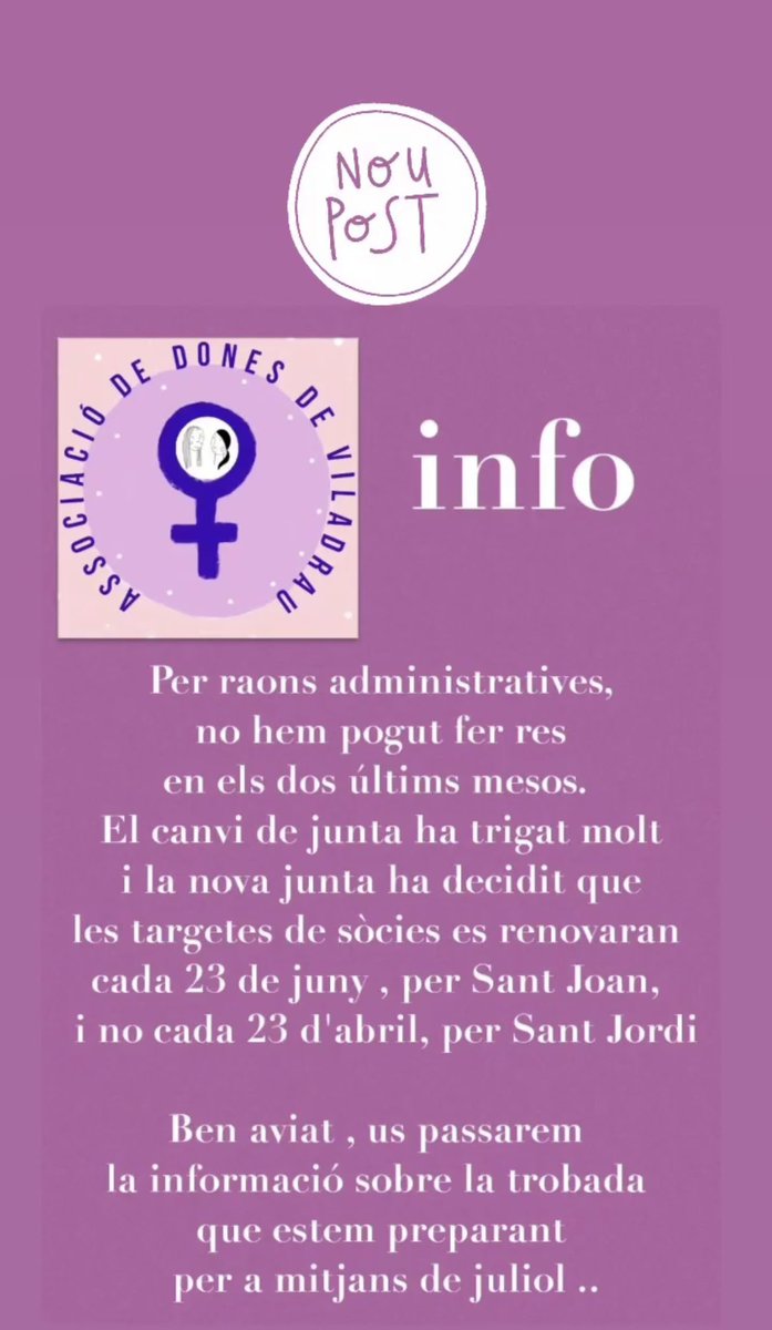 @pepdelacastanya @JuntsperV @el9nou @CanalTaronja Sembla que a la Associació de Dones també se’ls hi gira feina….😅 #girlspower