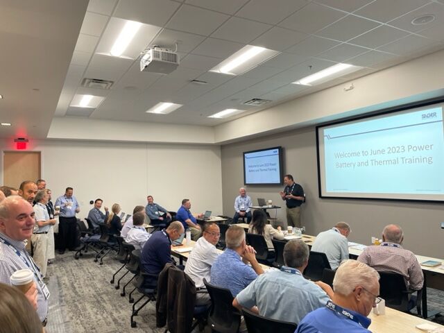 SagerElectric's tweet photo. Last week, @SagerElectric hosted a Power Battery Thermal Workshop in its new facility in Lewisville, Texas. We thank suppliers @BelFuseInc, @ebmpapst_News, Laird-Dupont, MEAN WELL, @RECOM_Power, RRC, Sanyo Denki, @tdklambda, @varta_ag and @wakefieldvette for participating. https://t.co/JSK1WbKMHT