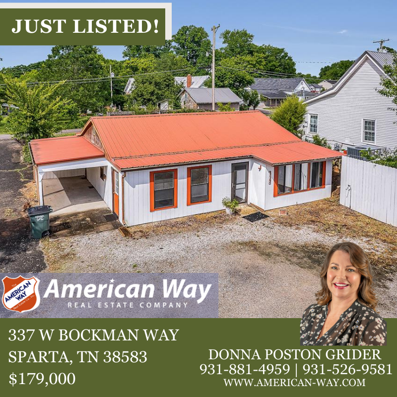 ‼️JUST LISTED‼️
Check out this new listing from Donna Poston Grider!
Contact American Way Real Estate for more info! 🏡
zurl.co/Iukw 
📞931-526-9581
#AmericanWayRealEstate #CookevilleTN #TNRealEstate #justlisted #DonnaPostonGriderAmericanWayRealtor