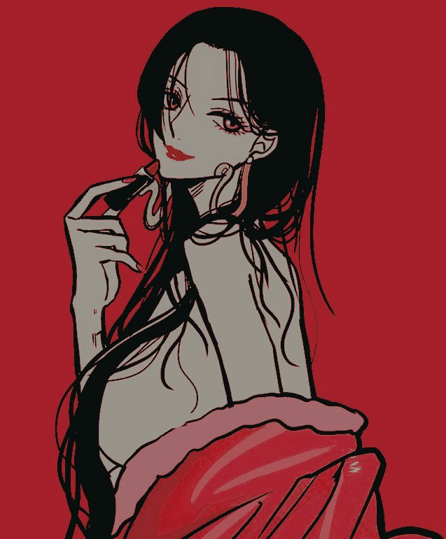 *putting some red lipstick on in front of the reader *
