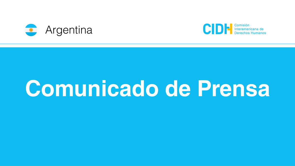 CIDH: Argentina debe respetar estándares de uso de la fuerza provincial durante las protestas en Jujuy

Comunicado de Prensa 👉 bit.ly/3JkmSGY