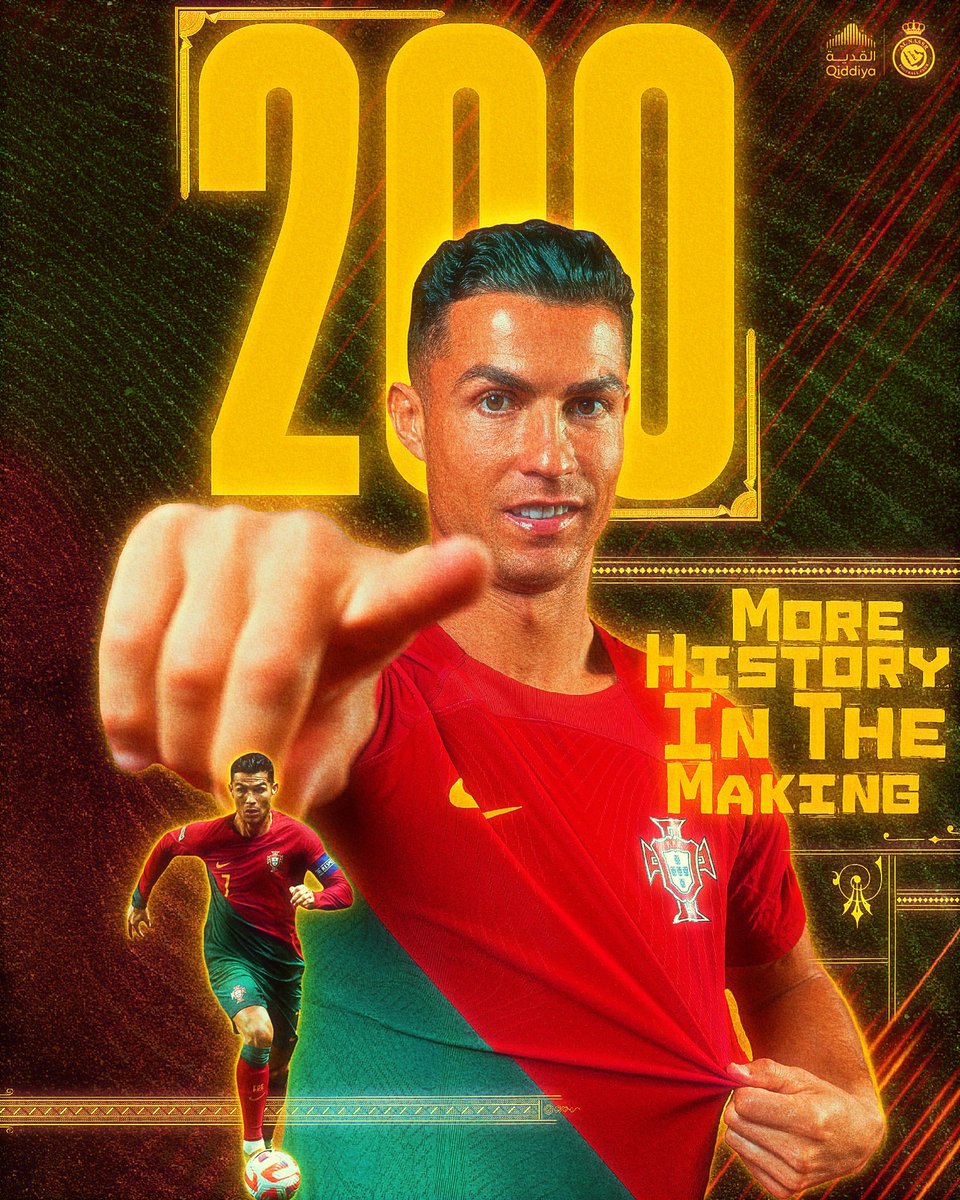 AlNassrFC_EN's tweet image. 𝐓𝐡𝐞 𝟏𝐬𝐭 𝐄𝐯𝐞𝐫,📊
𝐓𝐨 𝐩𝐥𝐚𝐲 𝟐𝟎𝟎 𝐈𝐧𝐭𝐞𝐫𝐧𝐚𝐭𝐢𝐨𝐧𝐚𝐥 𝐂𝐚𝐩𝐬! 🤩🇵🇹

𝐌𝐨𝐫𝐞 𝐇𝐢𝐬𝐭𝐨𝐫𝐲 🐐💛