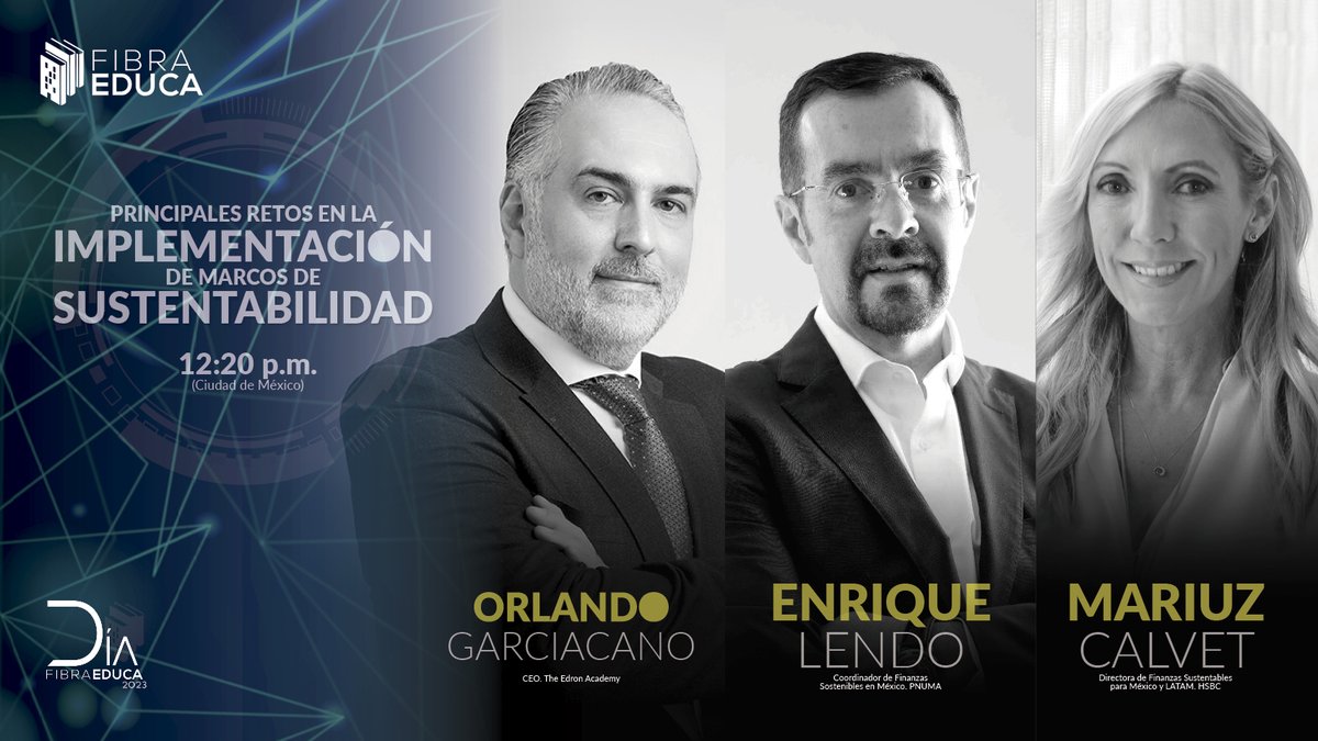 🔵Continúa nuestro #DíaFibraEduca con la participación de <a href="/MariuzCalvetR/">Mariuz Calvet</a> <a href="/ogarciacanoESG/">Orlando Garciacano</a> y <a href="/EnriqueLendo/">Enrique Lendo</a> 
youtube.com/watch?v=3klQcr…