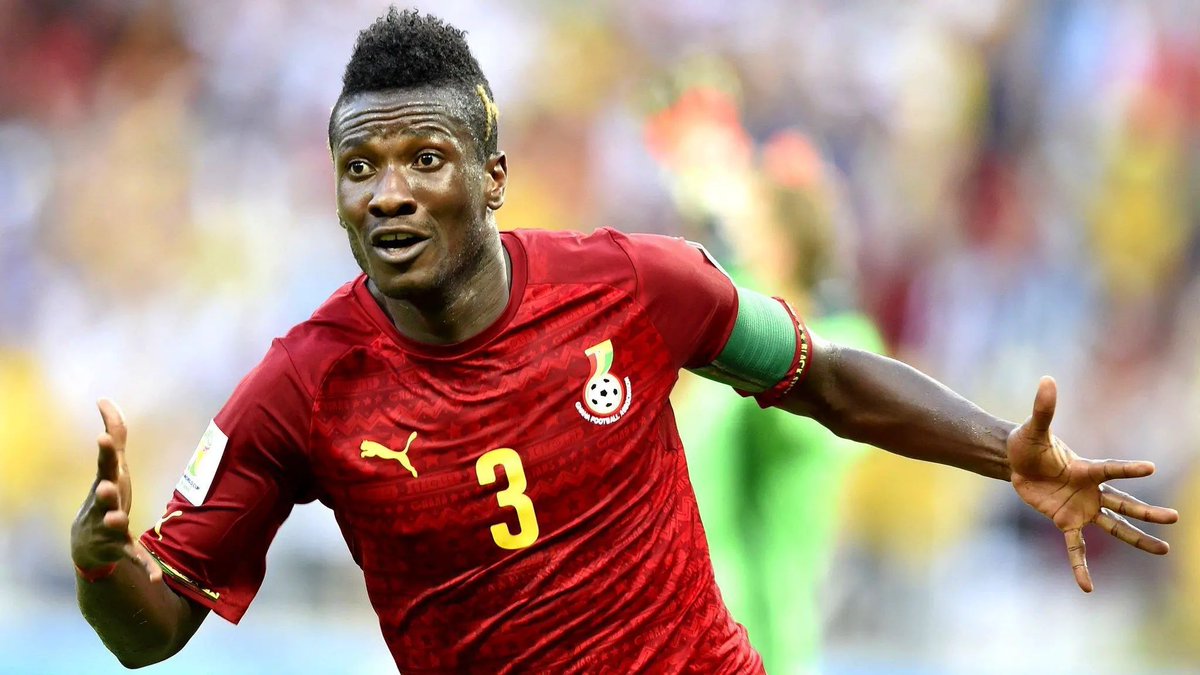 gyaigyimii's tweet photo. 🥇 Ghana’s all time top scorer - 51 Goals
🥇 Ghana’s most-capped player - 109 Games 
🥇 1st Ghanaian to score at World Cup
🥇Africa’s highest scorer at World Cup - 6
🥇1st player to score in 9 consecutive major international tournaments
🥇 BBC African Player of the Year 

Legend https://t.co/UTeC64Amow