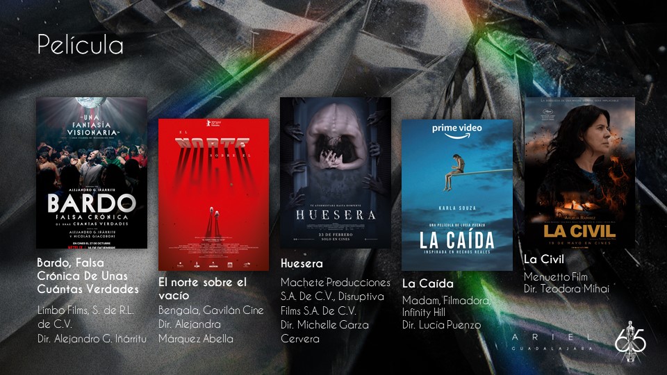 Listas las nominaciones de los Premios Ariel 2023

#Huesera arrasó con 17 menciones, seguida por #ElNorteSobreElVacío y #Bardo

La ceremonia se llevará a cabo el próximo 9 de septiembre

En el link podrán encontrar la lista completa de nominados

👉laestatuilla.com/premios/las-no…