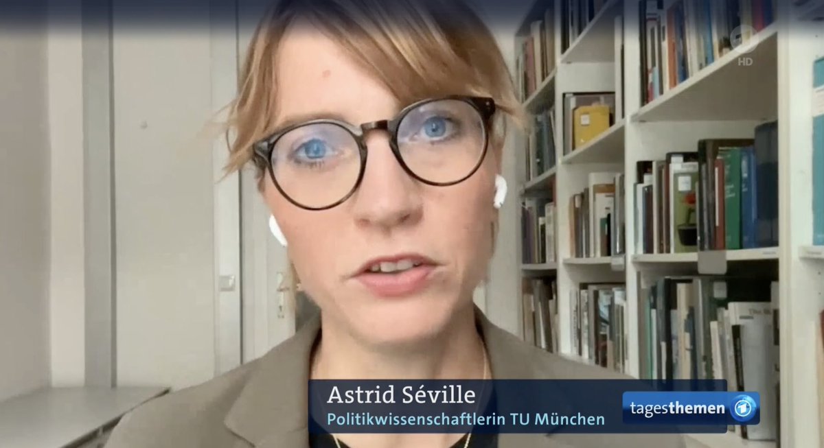 Astrid Séville in den Tagesthemen vom 19.06.2023 zu politischer Kommunikation im bayerischen Wahlkampf.