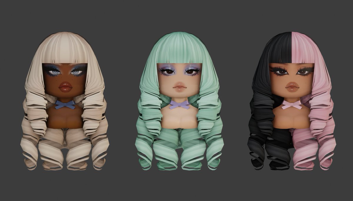 PureSweetener's tweet image. 🎀New #robloxugc hair 🎀

~🍰Princess Curls🍰~

Get it here &amp;gt; roblox.com/catalog?Keywor…