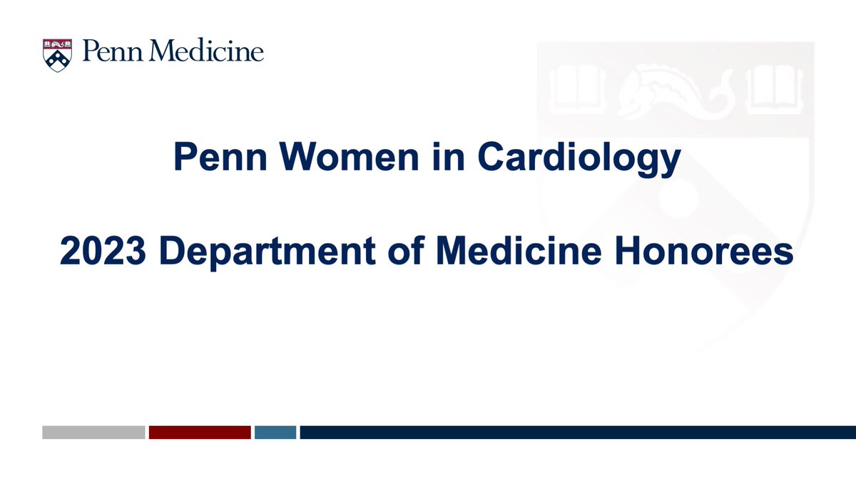 Penn Women in Cardiology (@penncvwomen) on Twitter photo It's the end of another fantastic academic year at <a href="/PennMedicine/">Penn Medicine</a>, and 3 of our 💫<a href="/PennCVWomen/">Penn Women in Cardiology</a> have been recognized by the Department of Medicine for their outstanding commitments to
🩷 humanism & professionalism,
🫱🏾🫲🏽mentoring, and
📈quality improvement and patient safety
🧵👇🏾 It's the end of another fantastic academic year at <a href="/PennMedicine/">Penn Medicine</a>, and 3 of our 💫<a href="/PennCVWomen/">Penn Women in Cardiology</a> have been recognized by the Department of Medicine for their outstanding commitments to
🩷 humanism & professionalism,
🫱🏾🫲🏽mentoring, and
📈quality improvement and patient safety
🧵👇🏾