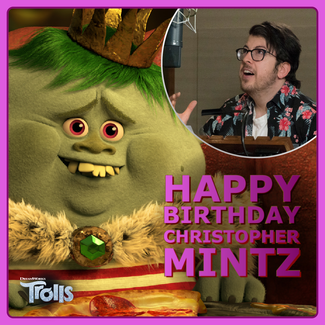 Dreamworks's tweet photo. Happy Birthday, @mintzplasse! #Trolls https://t.co/B2WOrpoz2V
