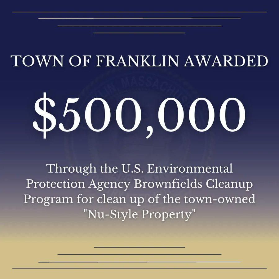 Franklin Awarded $500,000 EPA Brownfields Cleanup Grant