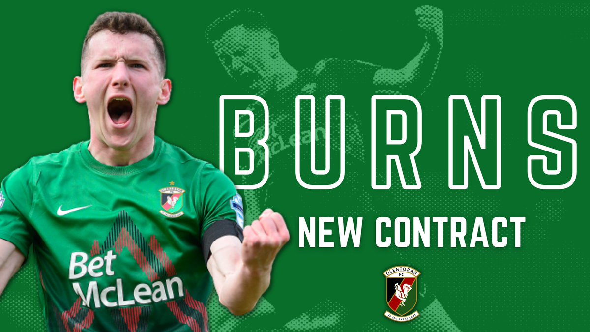 Glentoran's tweet photo. The news you've all been waiting for...
Bobby Burns has signed a new contract with the Glentoran Football Club 🔴🟢⚫
➡️ Full story: https://t.co/y1HQfNiQIJ https://t.co/SP05cvi6tm