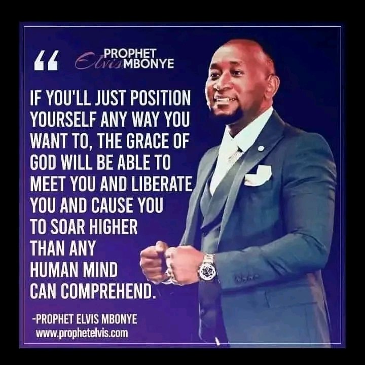 It's about positioning...

#ProphetElvisMbonye