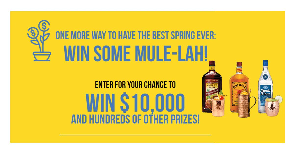 GooseGiveaways's tweet photo. 🍹Spring into action & enter to win! The Sazerac Spring MuleLah Sweepstakes is offering daily entries for a chance to win a $10k gift card or Sazerac Mule Mugs 💰 Link: https://t.co/0b9BLz9ghE Ends 6/30 US, DC, 21+
#SazeracSweeps #SpringMuleLah #GiftCardGiveaway #DailyEntries https://t.co/XYEiLEFZB4