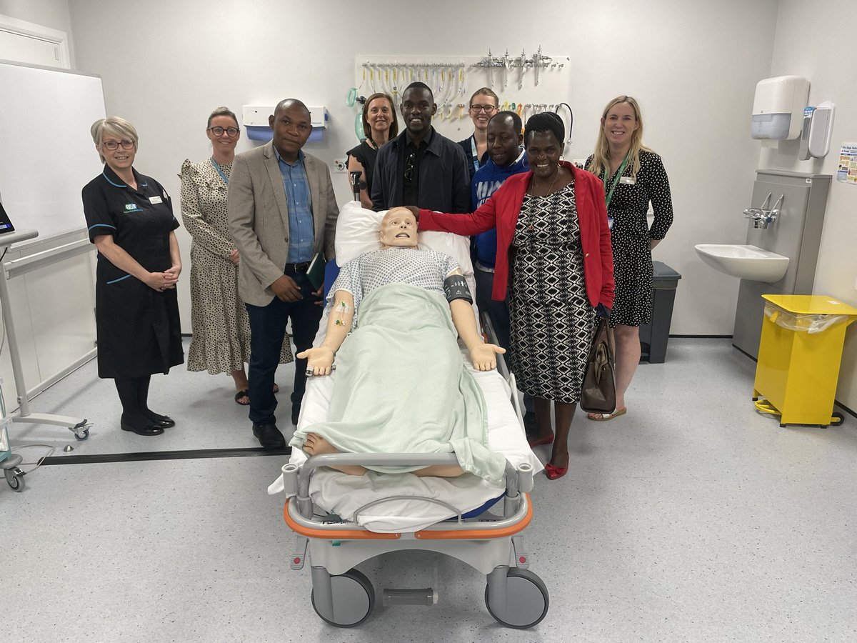 We had a great time showcasing the education facilities to our visitors from Tanzania. They were inspired with our @BTHFTLibrary and @BTHFTsimtech facilities! @vikkicarter26 @UoB_Nursing