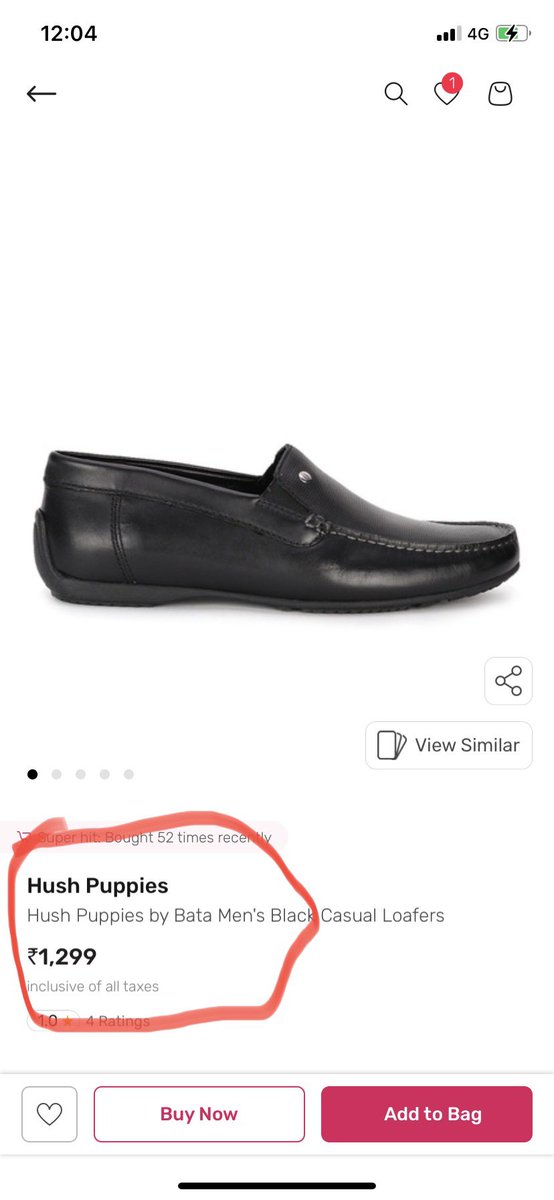 sunnichka21's tweet photo. @TataCLiQCare Adding proof to your confusion of listing products vs what others have listed correctly. In my refund reasoning I said product is not what was shown and the pick up agent didn’t want to take the package cos it didn’t have hush puppies. HOW WILL I RETURN WHAT I DIDNT GET?? https://t.co/fomF5gCNbZ