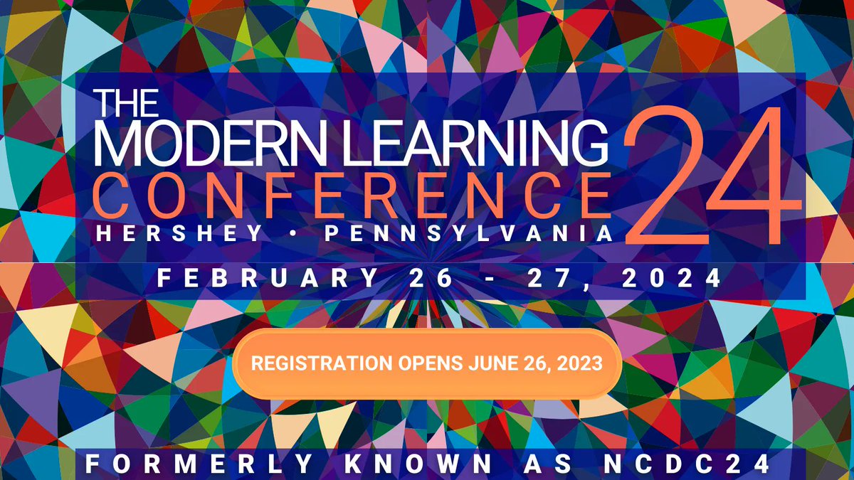 ModernTeacherCo's tweet photo. Save the Date for #TheMLC24 (formerly NCDC24)!
We are headed to Hershey, Pennsylvania!
Registration opens June 26, 2023!
More information: https://t.co/slfsWi3SSt
#themlc #themlc24 #personalizedlearning #blended #compentencybased #leadingchange https://t.co/zYD5y37zbm