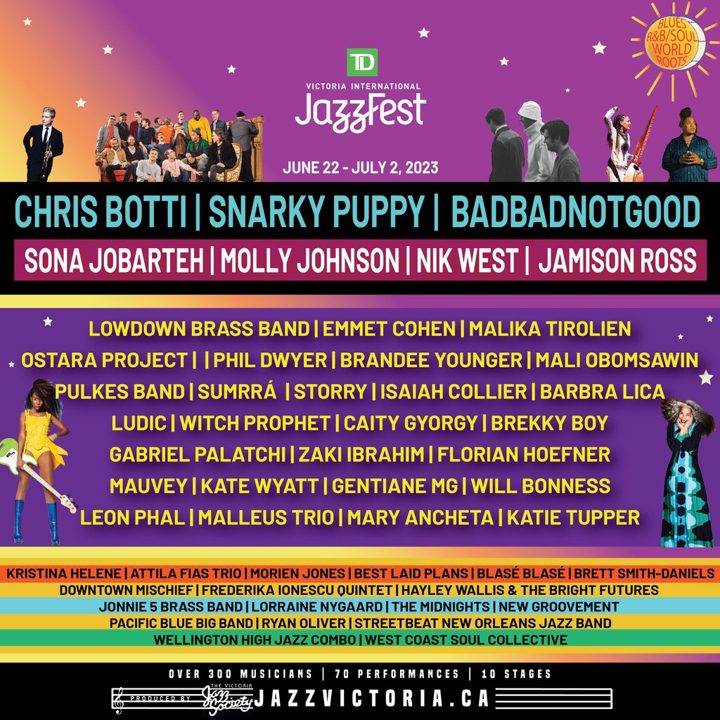 TD Victoria International JazzFest is happening June 22 to July 2 for eleven hot days and nights of the coolest music in town! Buy tickets here: jazzvictoria.ca/jazzfest-home/ #yyj #victoriabc #yyjevents #jazz #VicJazzFest @victoriajazzsociety