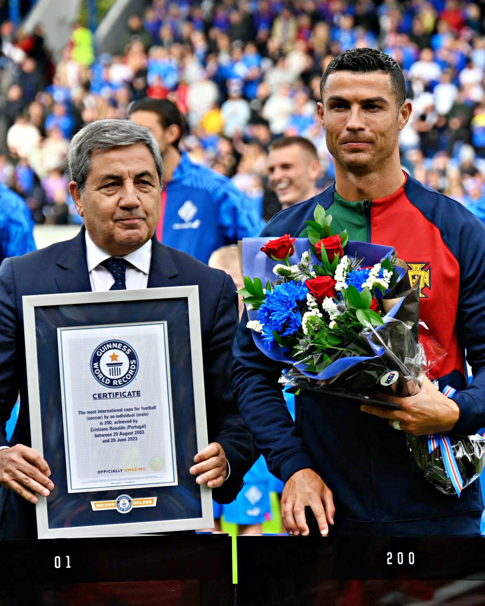 Cristiano Ronaldo alcança marca de 200 jogos com a camisa da seleção de  Portugal