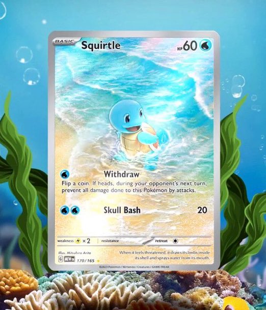 Pokemon - Scarlet & Violet - 151 - Squirtle - 170/165 