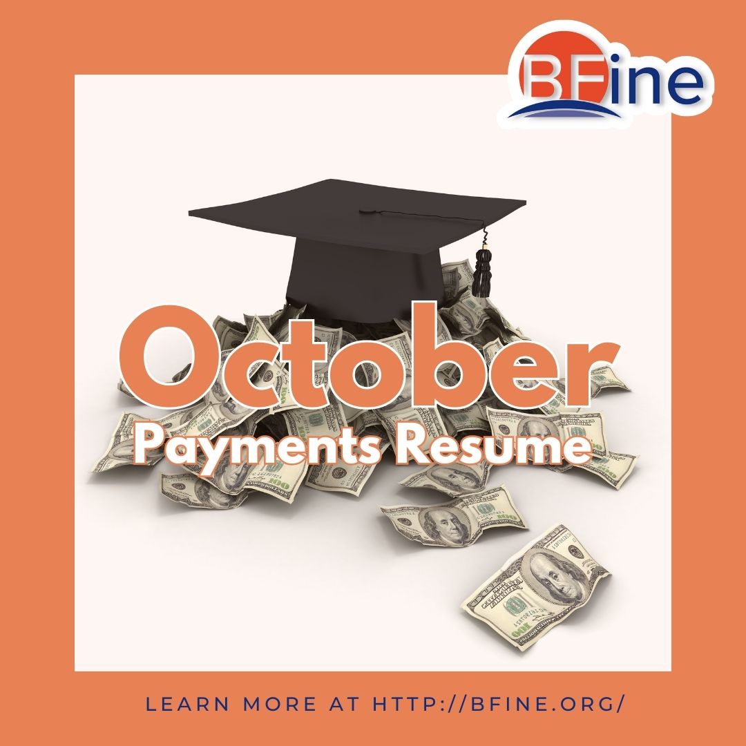 Student Loan payments will be due in October.  Its time to:

Review your budget to make sure you can pay. 
Make sure your lender still services your loan. 

For more information, check DOE website studentaid.gov. 

#studentloans #studentaid #collegeloans