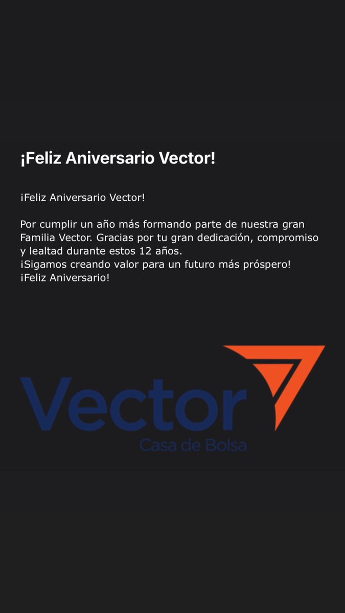 12 añotes con @VectorCB
