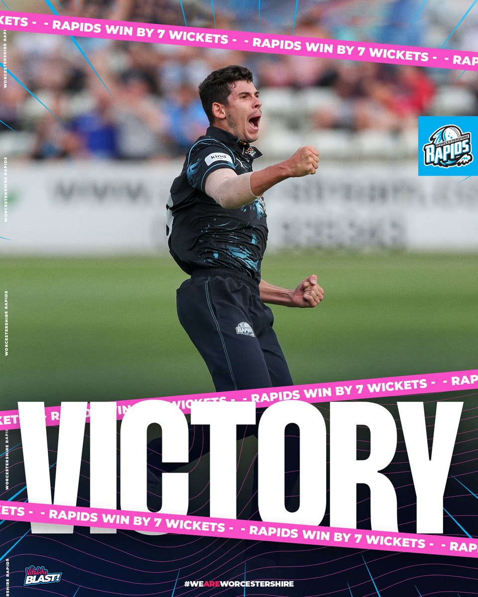 HUGE W! 🥳

🌊 #WeAreWorcestershire