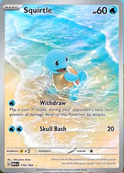 Squirtle (170/165), Busca de Cards