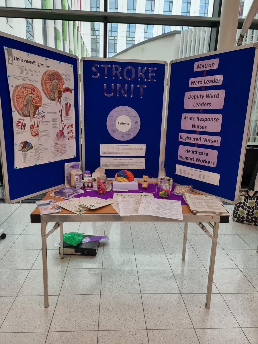 reedemi17's tweet photo. #teamsfh stroke teams table at the step into NHS career evening! Showcasing our wonderful team and why people should join us! 💜 @Michell55755302 @SFHStrokeNurse @EmmaWilson850 @turnerjkaren https://t.co/iP4Q1HiWcL