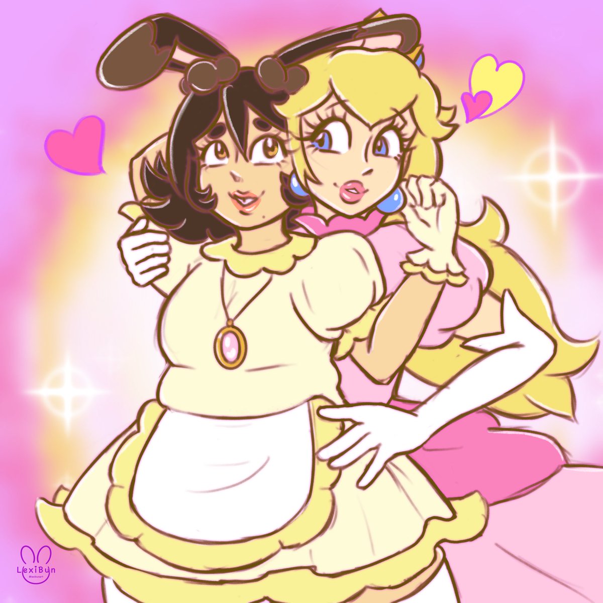 These cuties!! 💝
#PrincessPeach #Selfship #Ocxcanon #yumejoshi