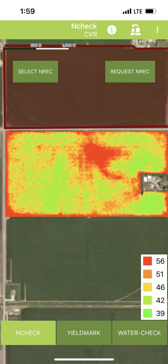 Utilizing <a href="/pivotbio/">Pivot Bio</a> on the field below. What better way to know what you’re getting out of it, than a real-time snap shot. 💦🌽