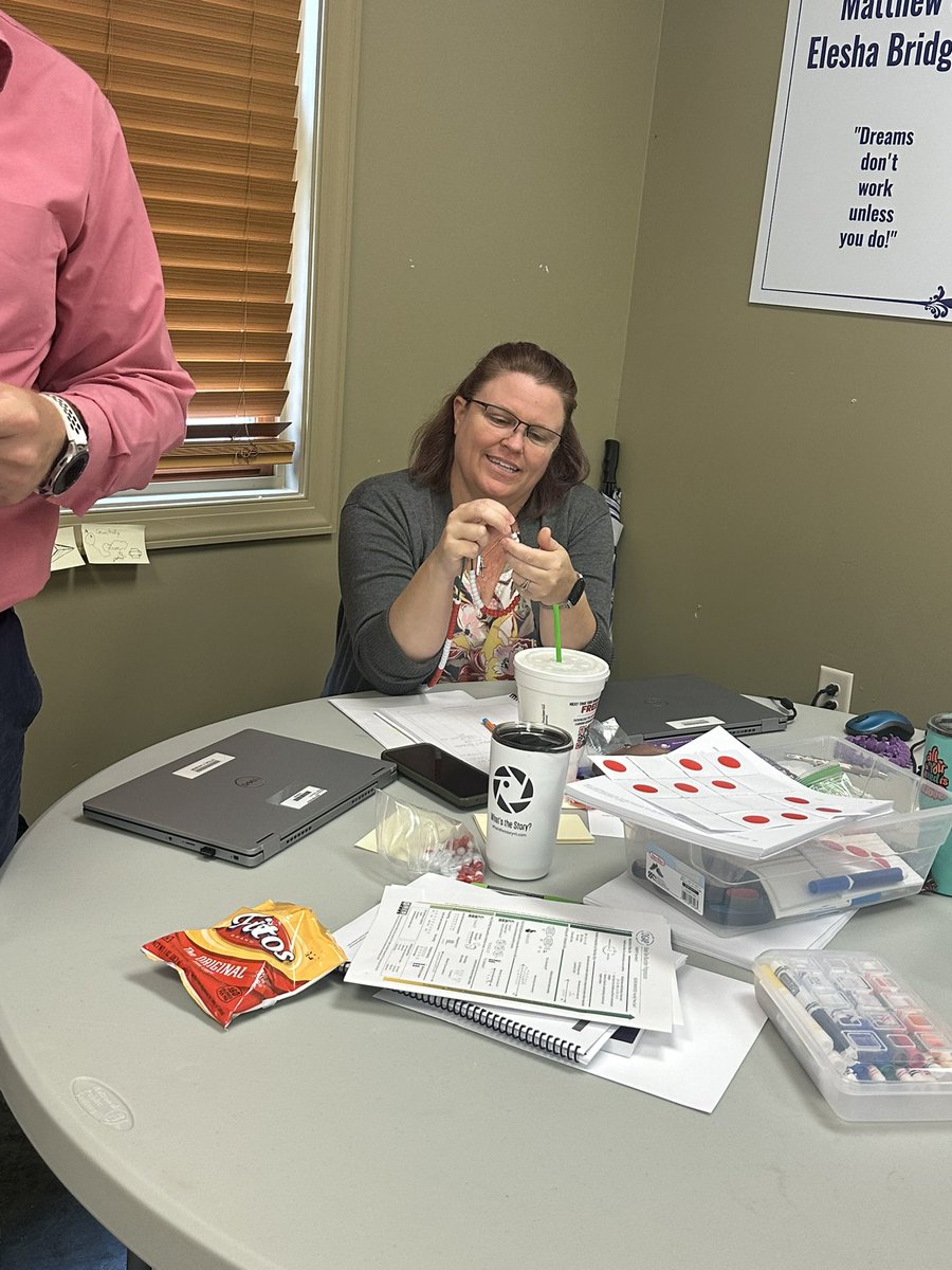 tiff418's tweet photo. Week 2 of @OGAPMath training with @AikenPublicSch teachers learning the magic of structured bead strings to help students build number sense and magnitude! #cstatwork https://t.co/PFbkgtMt3u