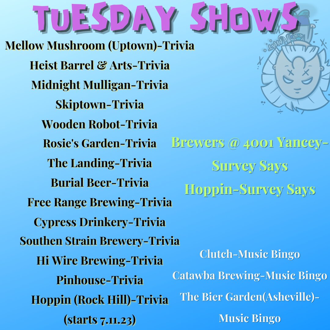Tuesday Night Trivia: Where Brainiacs Get Their Laughs! 😄🔥 #MindlessMinutiaTrivia #TerrificTuesdayTeasers #thingstodoincharlotte #charlottenc #charlotteonthecheap #charlottetrivia #charlottebrewery #triviamaster