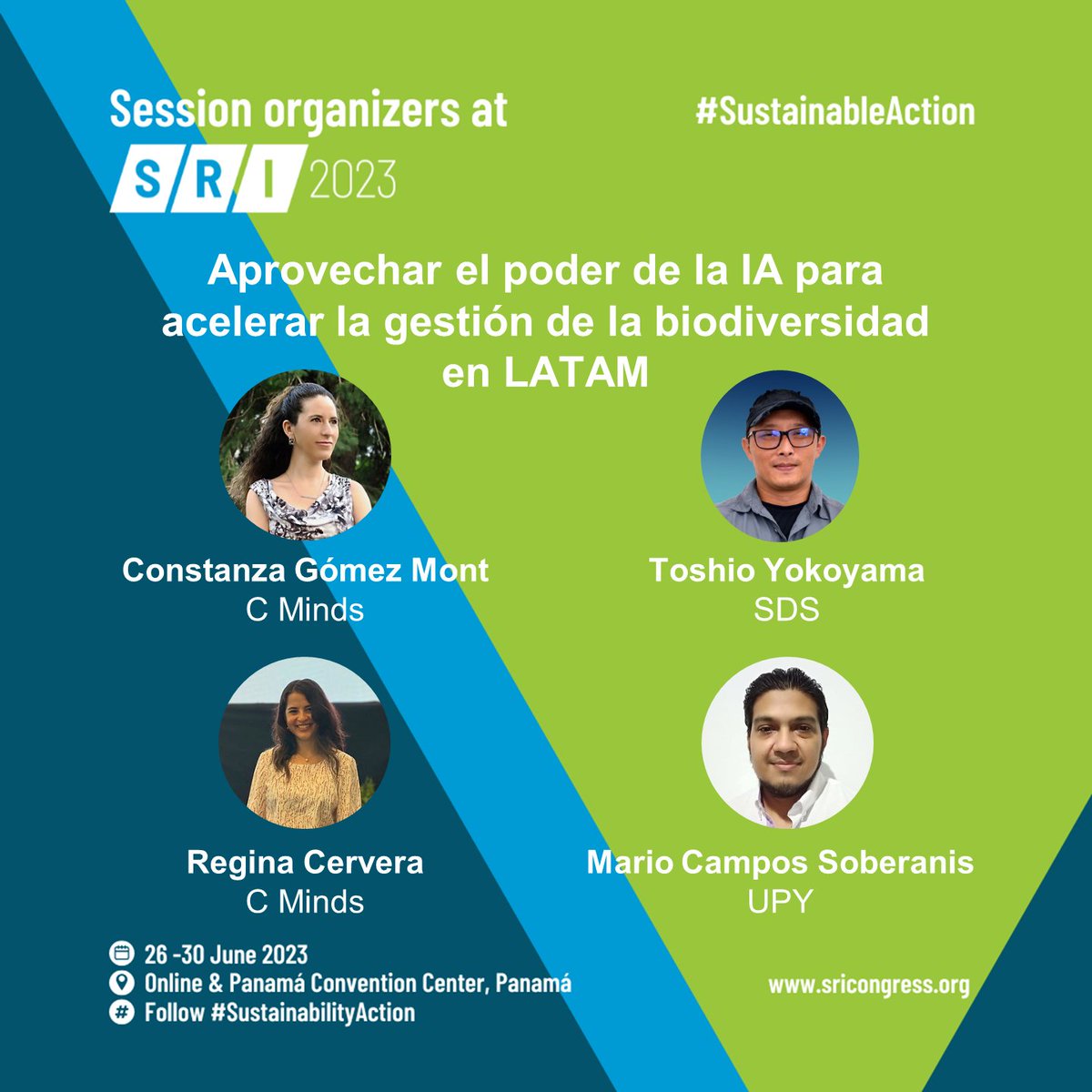 En este panel, nuestra Fundadora y Directora, <a href="/ConstanzaGMont/">Constanza Gomez-Mont</a> y <a href="/rexcerv/">Regina Cervera</a>, nuestra Coordinadora de Proyectos, liderarán la conversación con nuestros socios y aliados de Tech4Nature México, <a href="/ToshioYokoyama/">Toshio Yokoyama</a> (<a href="/SDSYucatan/">Secretaría de Desarrollo Sustentable de Yucatán</a>) y Mario Campos Soberanis (<a href="/UPYucatan/">UP Yucatán</a>).