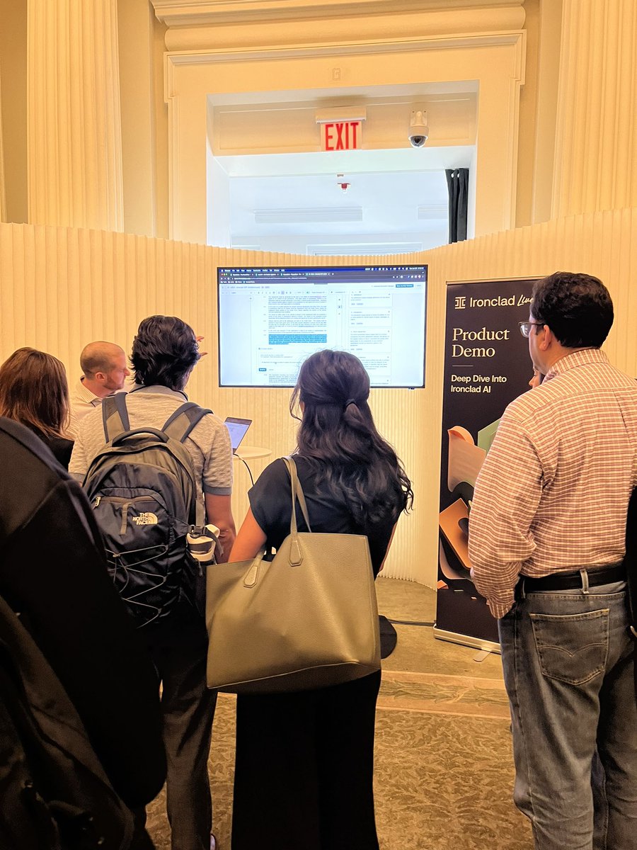 Ironclad AI in action before our main show starts at #ironcladlive NYC!