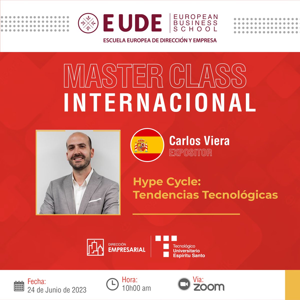 TesEcuador's tweet photo. #MasterclassInternacional
Únete a este evento GRATUITO para todo el público a través de zoom 👉🏻 https://t.co/uwDHV2Y2kF
Recuerda registrarte en el siguiente link para poder obtener tu certificado de asistencia 👉🏻 https://t.co/XMqLc1JHFN
¡Nos vemos!
🗓️ 24 de junio
⏰ 10h00
👨🏻💻 Vía Zoom: 85786339357