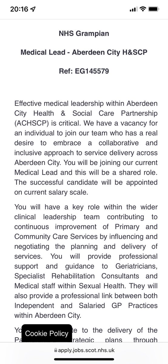 Looking for a Senior Medical Role ✅<a href="/HSCAberdeen/">Aberdeen City HSCP</a> <a href="/NHSGrampian/">NHS Grampian</a> Come .On. Down <a href="/sandramacleod14/">Sandra Macleod</a> <a href="/fraserbell15/">Fraser Bell</a> <a href="/drcjhow/">Caroline Howarth</a> <a href="/u01salf/">Susie Downie</a> <a href="/KayDiack1/">Kay Diack</a> <a href="/DrGregorSmith/">Prof Sir Gregor Smith</a> <a href="/caroline_hiscox/">Caroline Hiscox</a> <a href="/fimitchelhill/">Fiona</a> @BrawleyDaniela <a href="/stevebaguley/">Steve Baguley</a> <a href="/lynn_morrison66/">Lynn Morrison</a> <a href="/JasonNicol_GenQ/">Jason Nicol</a>