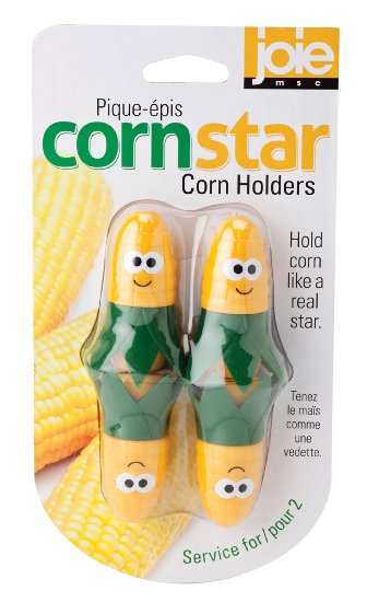 PicsNFlics's tweet image. Joie's Corn Star Corn Cob Holders are cool kitchen gadgets for serving and eating fresh corn on the cob. Simply insert the Cob Holders into each end of the cooked ear of corn and slather on butter, salt and pepper, paprika and any other seasonings as desired. 😋🌽