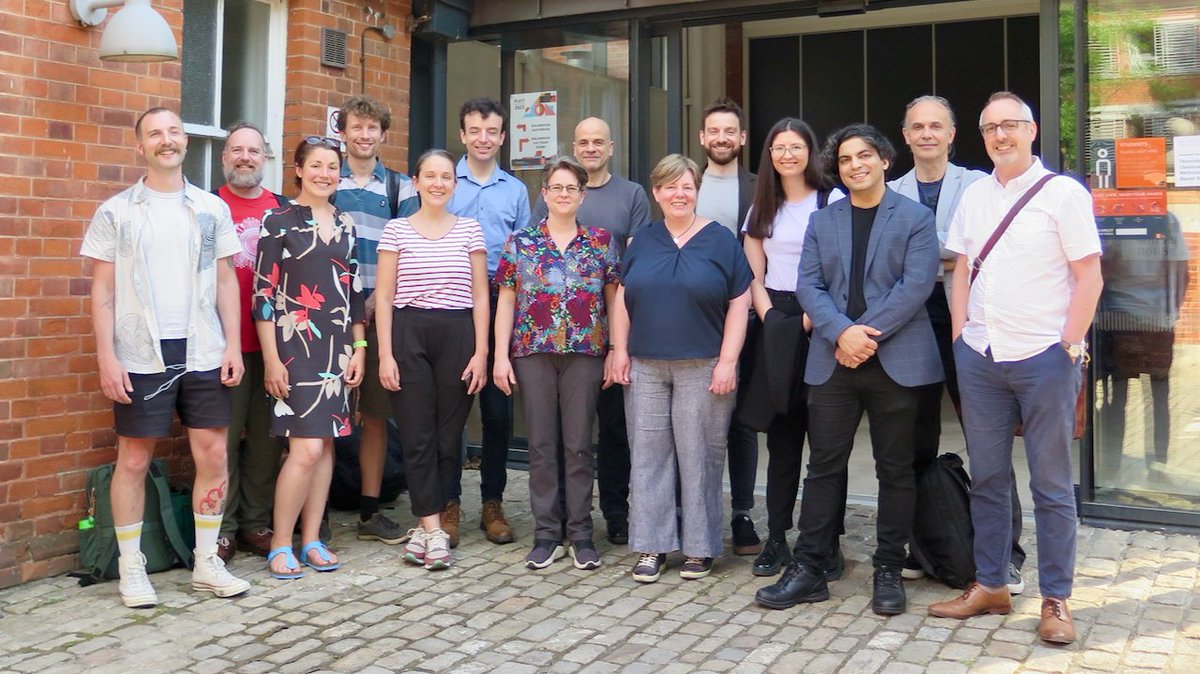 We had a stellar group of researchers visit @RHULMusic last week for the first @cyborgsoloists Research Forum. Including @mirabenjy, @mugloch, @EHowardComposer, @RicardoCliment_, @laurenredhead, @Robert_Laidlow, @lukejnickel and more.