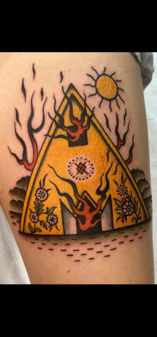 JcenaJohn's tweet photo. Midsommar ink by Holly Danesi at Black Vulture Gallery in Fishtown, Philly https://t.co/67VZXrNsZy